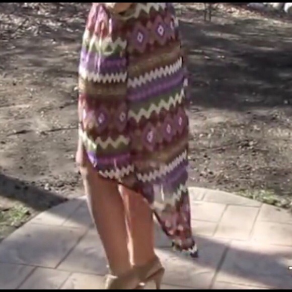 Forever 21 | Tribal High Low Skirt - Picture 3 of 7